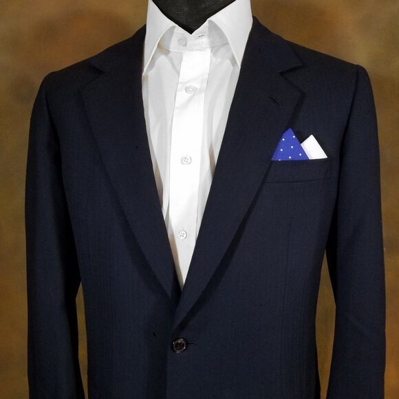 NEW - Contrasting Color 100% Cotton Pre-Folded Pocket Square Handkerchief Insert - Picture 2 of 8
